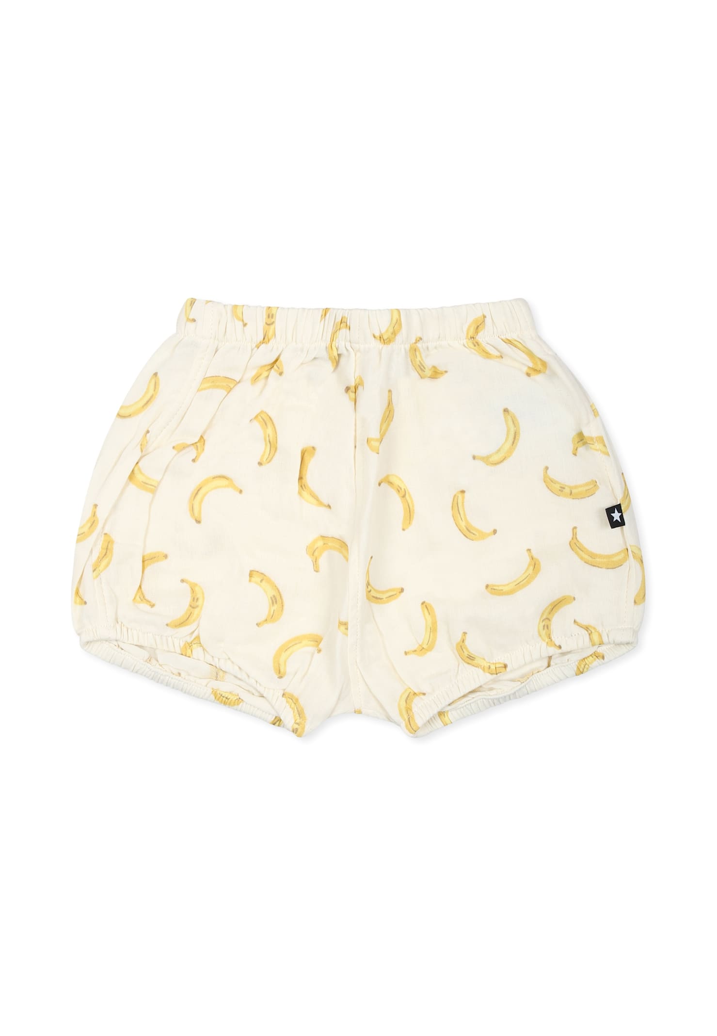 Molo Ivory Shirt For Babykids With Banana In Ivory