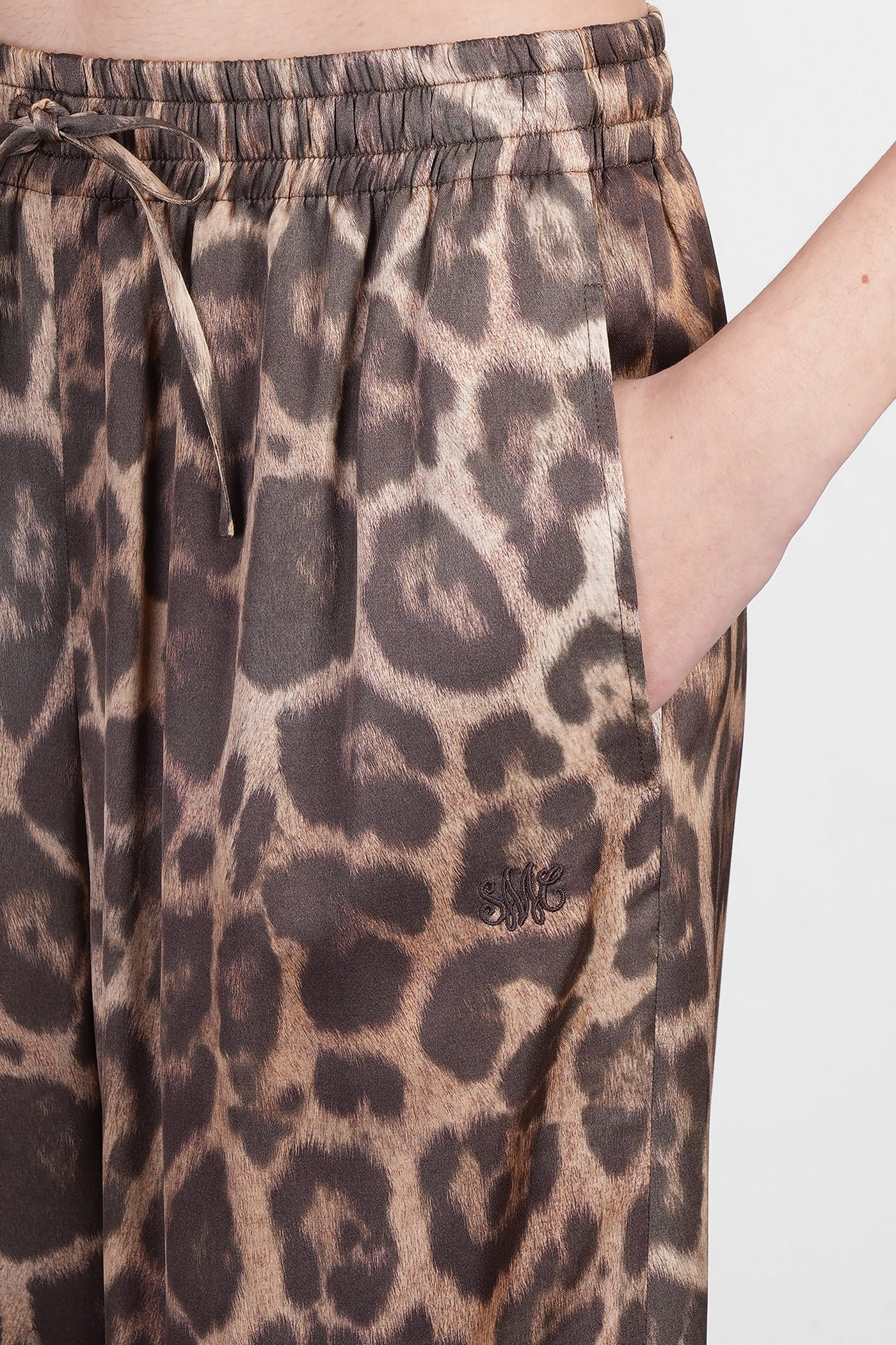 Stella Mccartney Pants In Animalier Viscose In Animalier