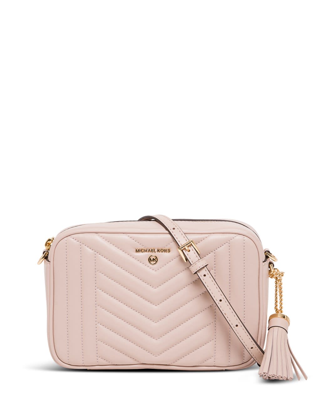 Michael Kors Jet Set Charm Crossbody Bag In Quilted Leather