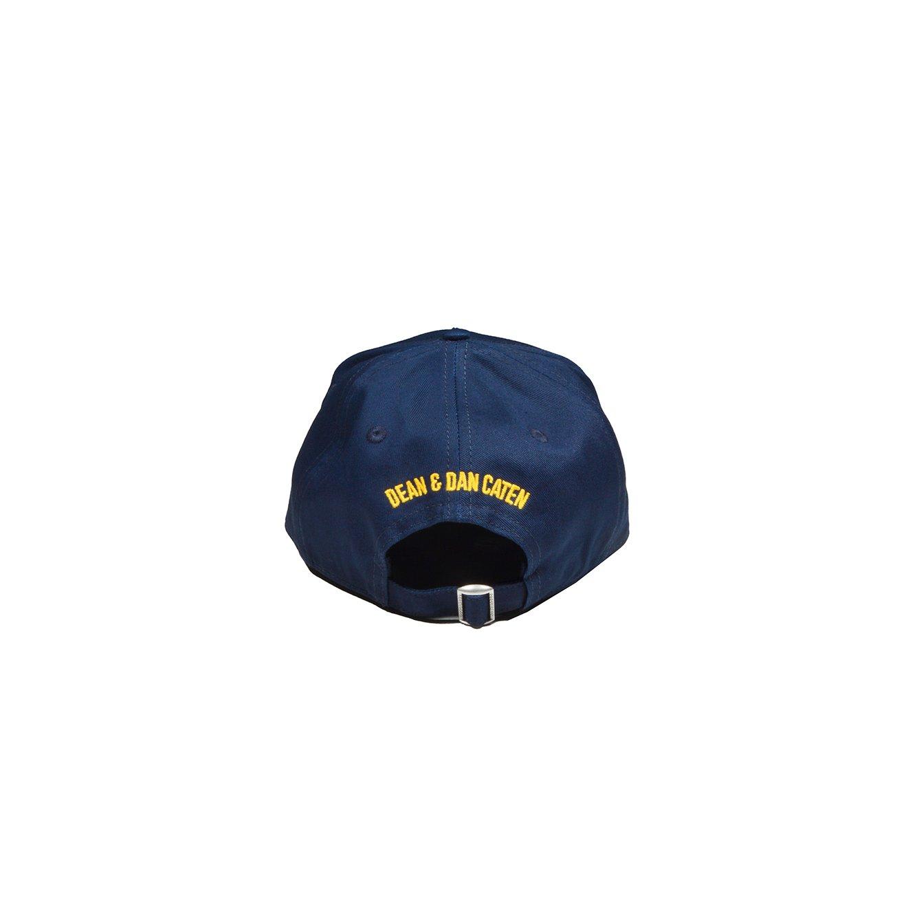 Shop Dsquared2 Logo-embroidered Distressed Baseball Cap In Blu