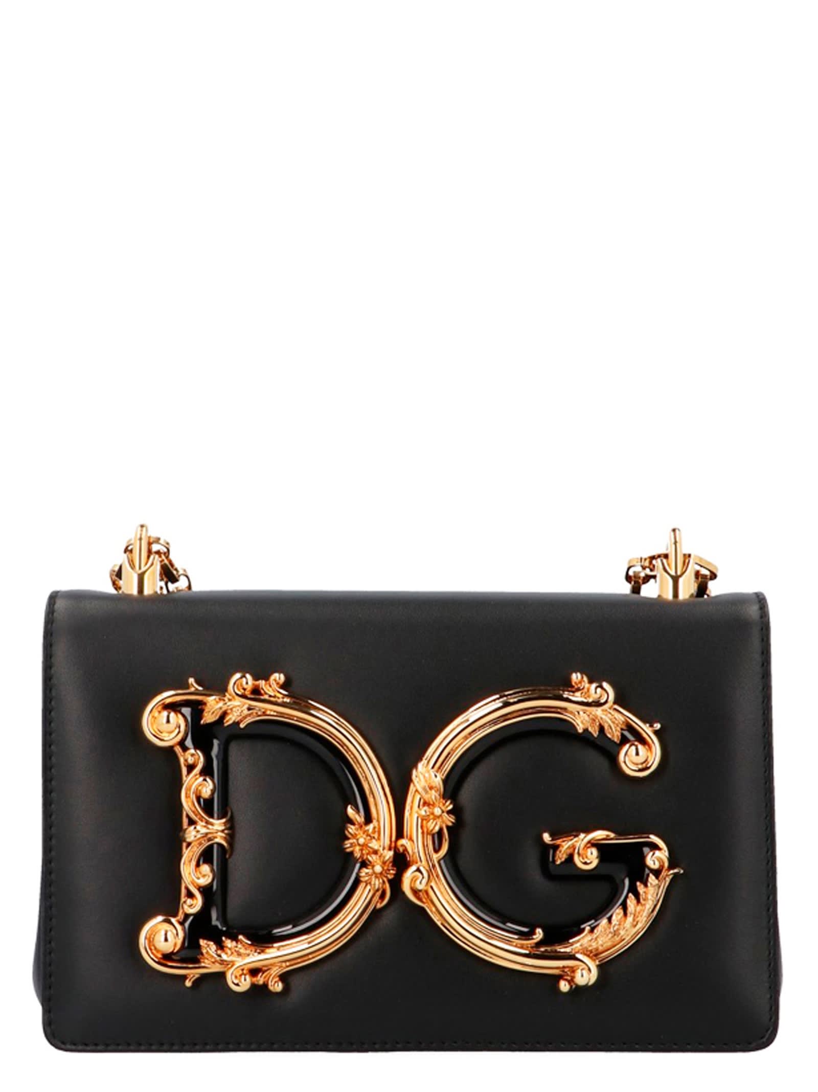 Dolce & Gabbana Dg Girls Crossbody Bag In Black