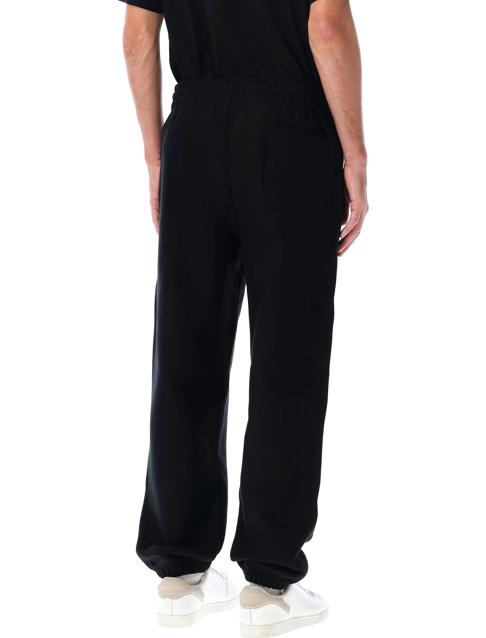 Shop Burberry Logo Jogging Pants In Coal