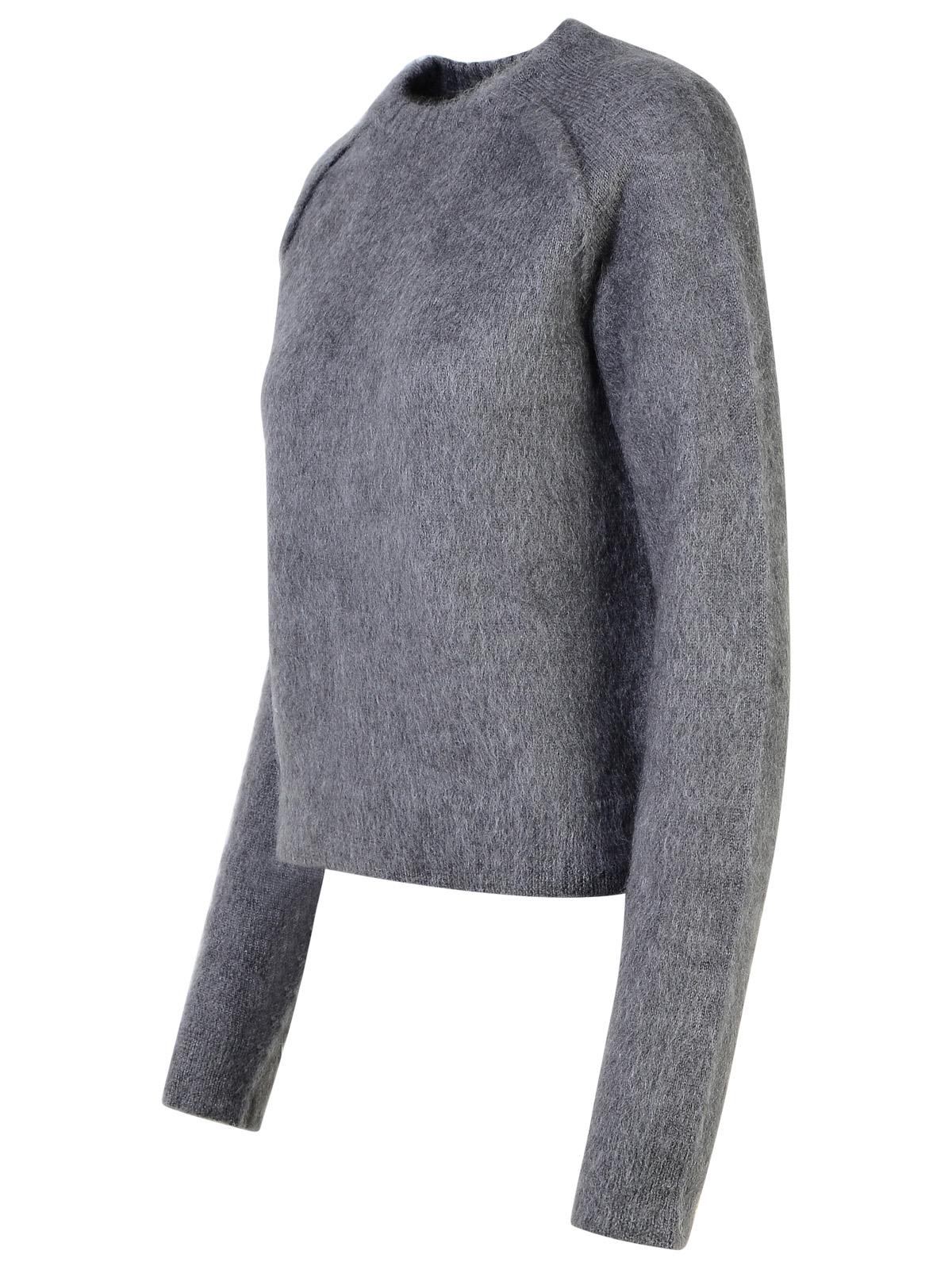 JIL SANDER GREY WOOL BLEND SWEATER 