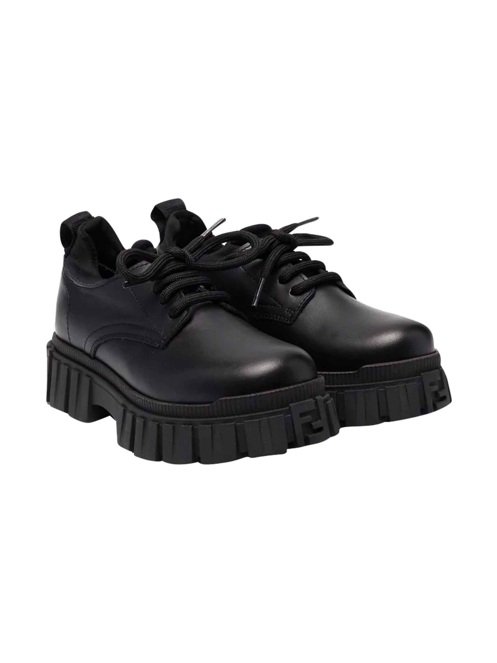 Fendi Unisex Black Shoes