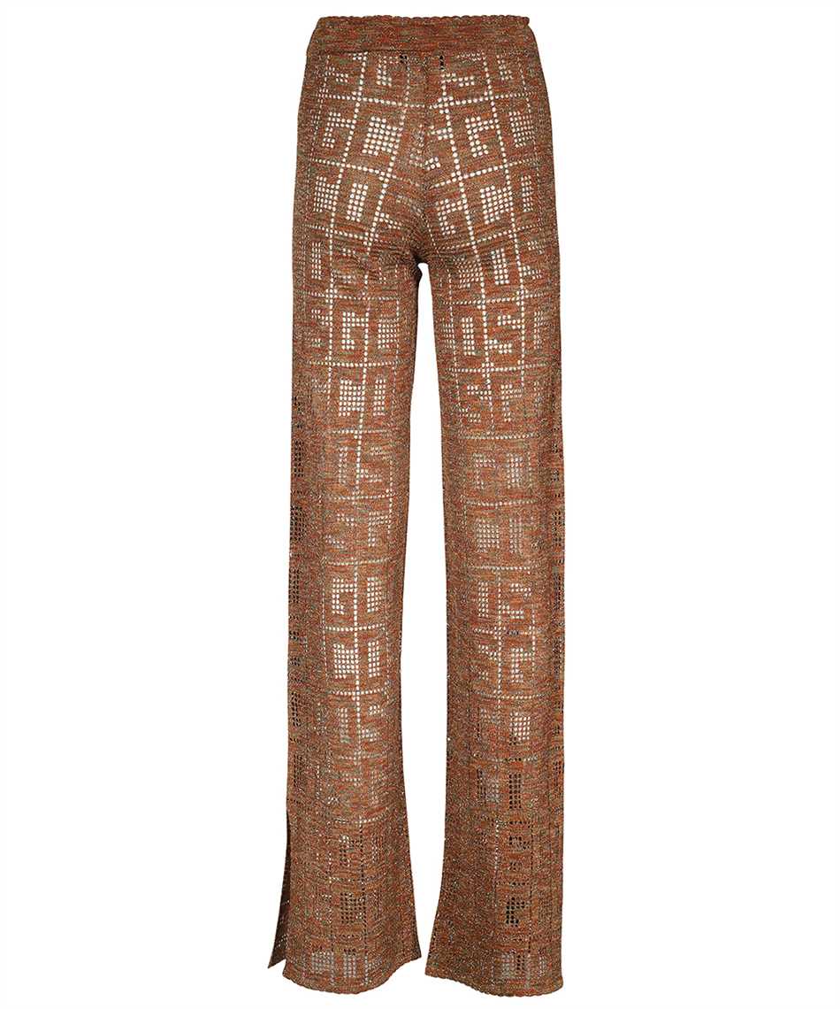 Gcds Knitted Trousers In Brown