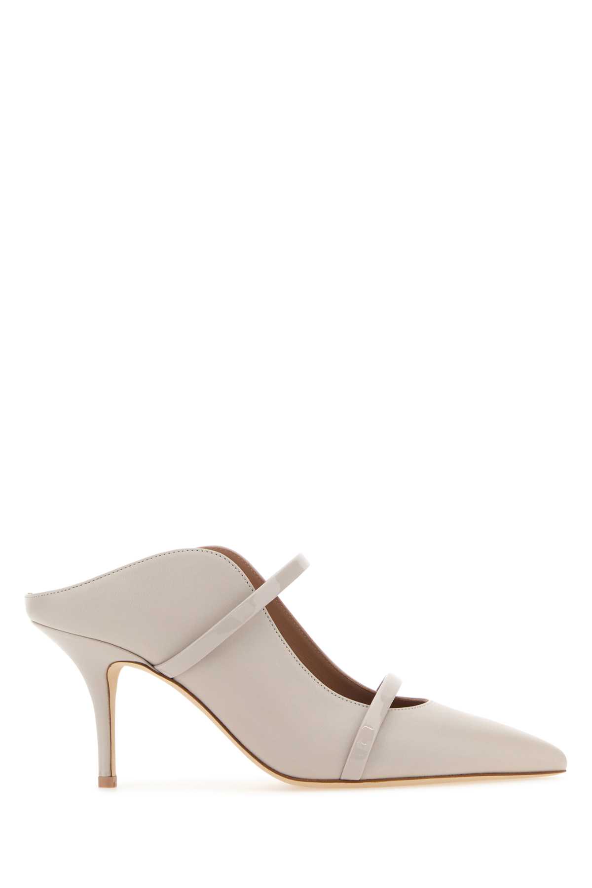 Shop Malone Souliers Light Pink Leather Maureen 70 Pumps In Iceice