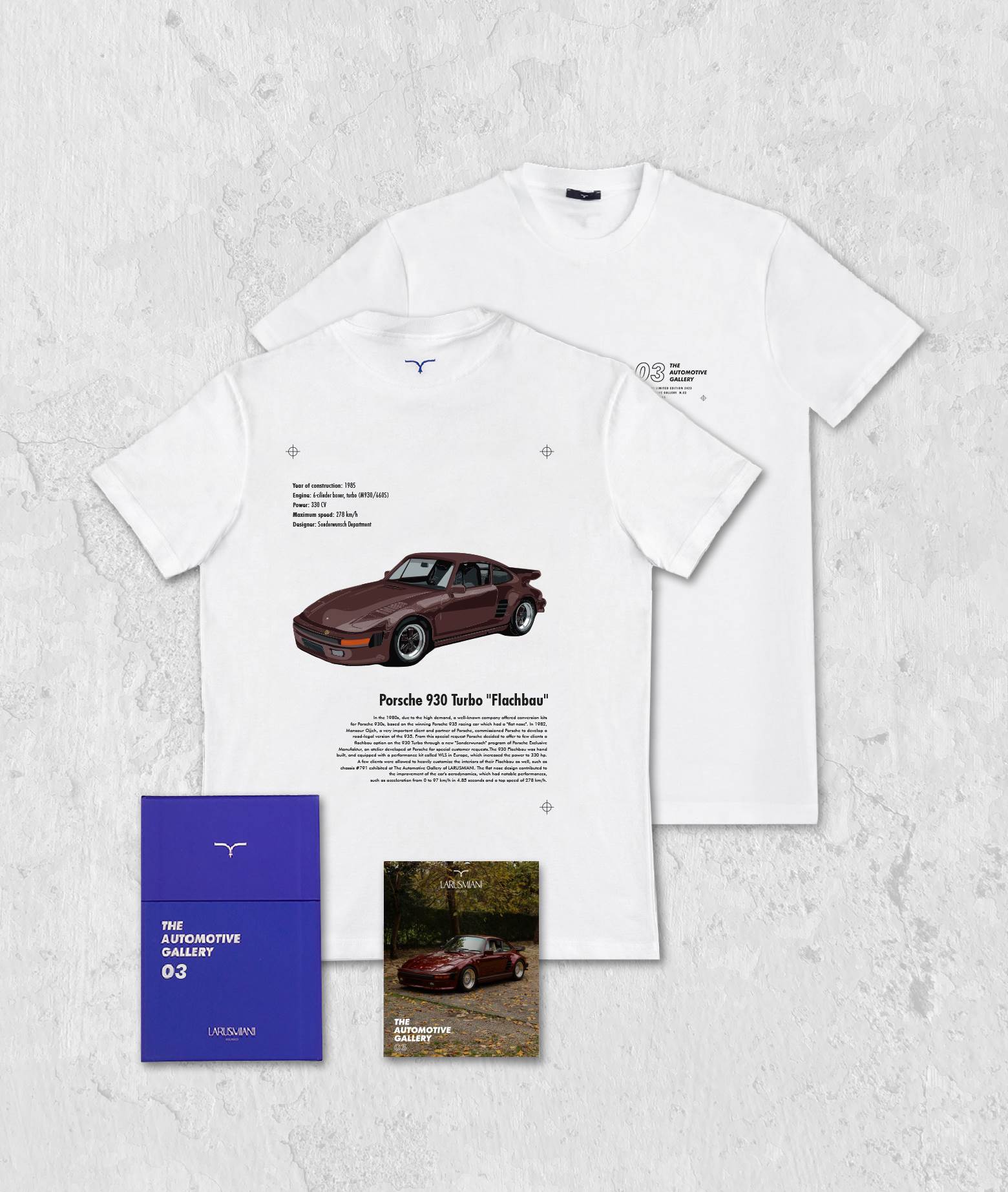 Larusmiani The Automotive Gallery - 03. Porsche 930 Flachbau T-shirt In White