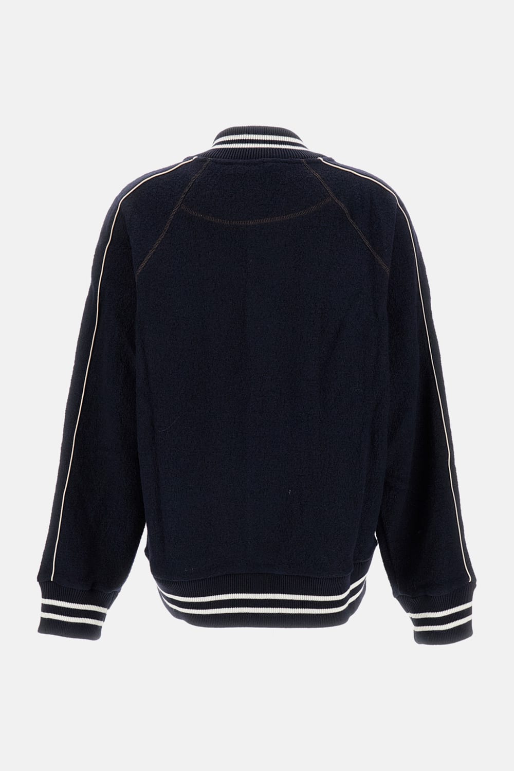 Wales Bonner October Varsity Bomber Jacket In Blue
