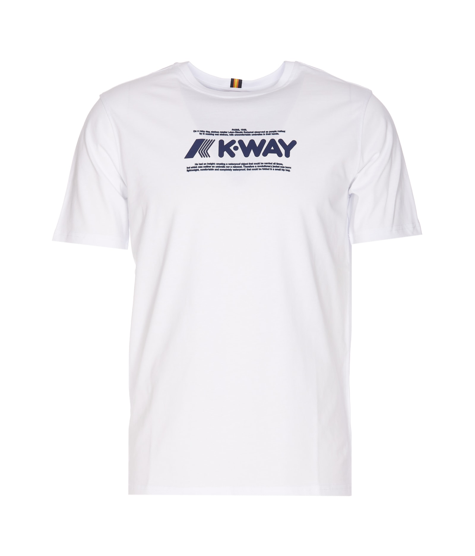 K-way Odom Typo Logo T-shirt In White