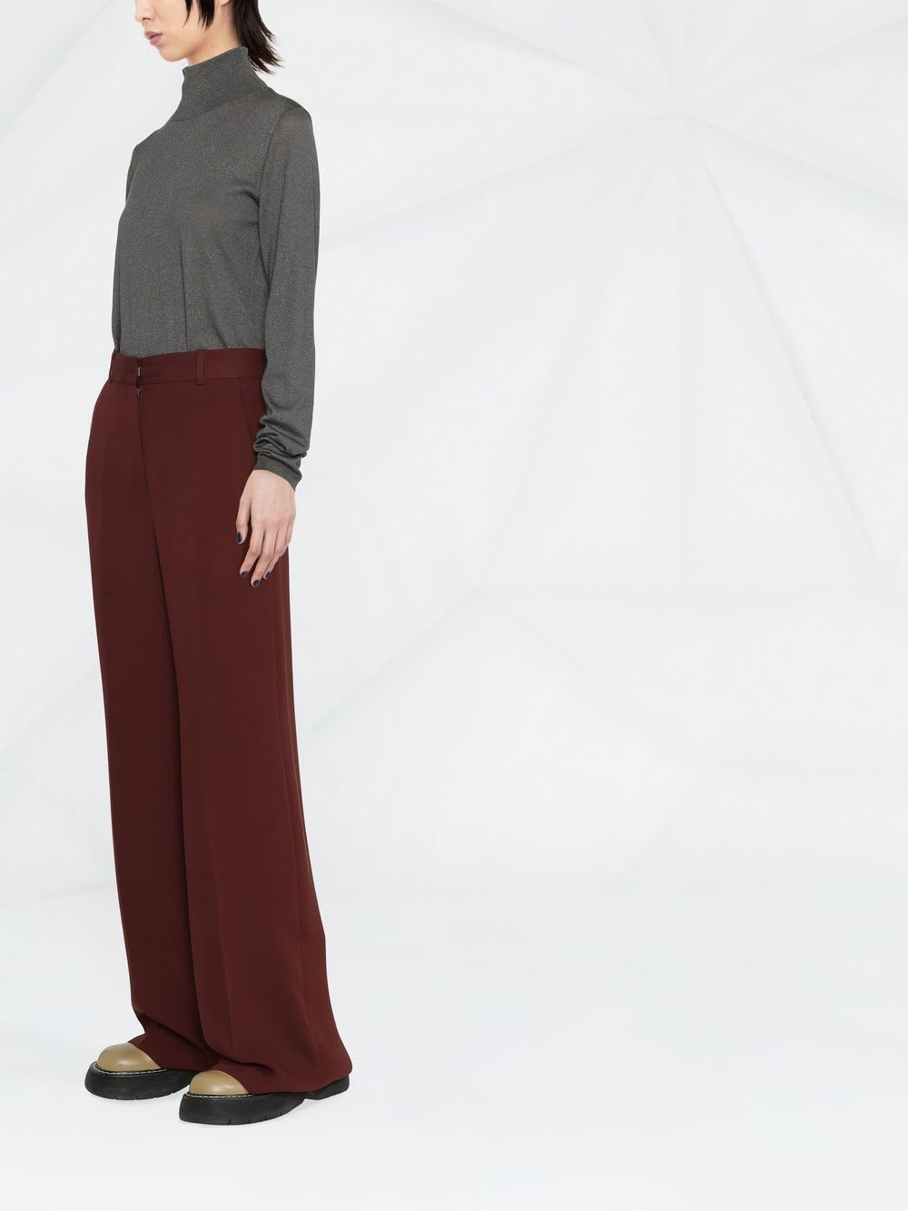 Brunello Cucinelli Luxe Cashmere Silk Turtleneck Sweater In Gray