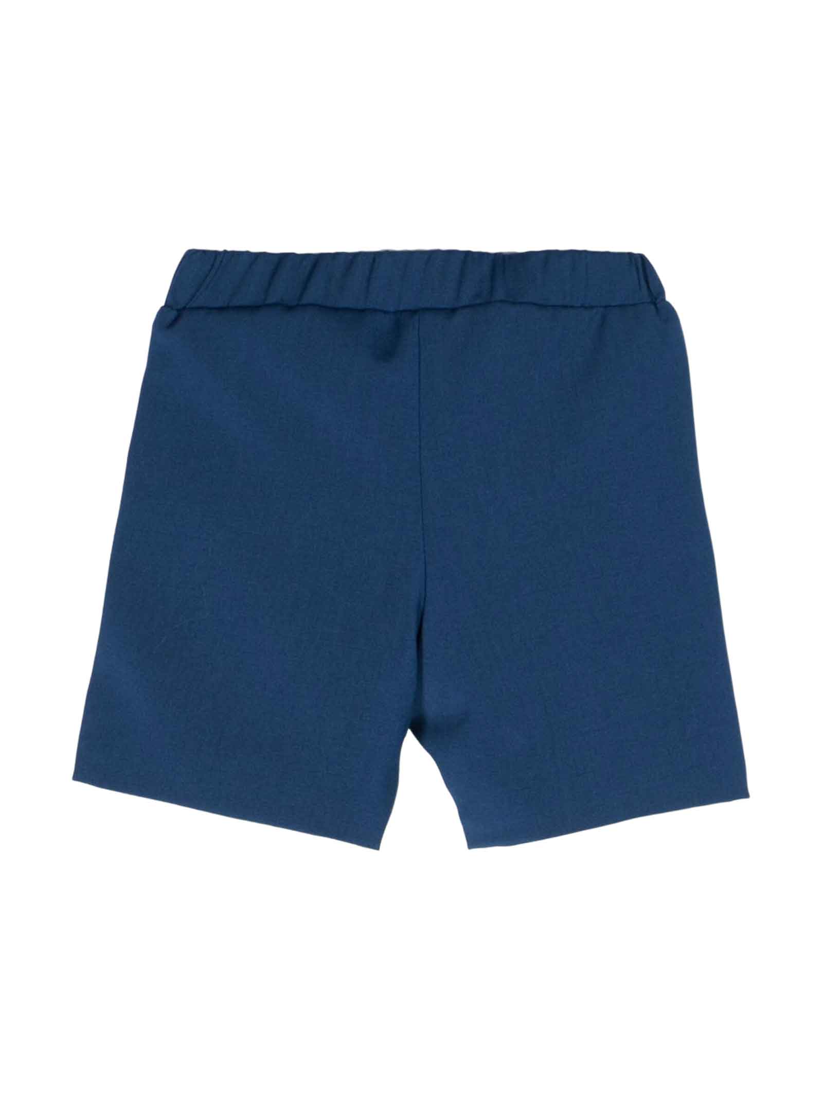 Shop Balmain Blue Shorts Baby Boy