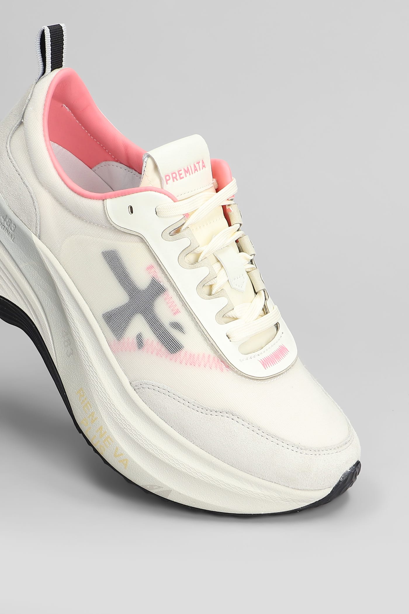 Premiata Hill 7509 Sneaker With Suede And Nylon Accents
