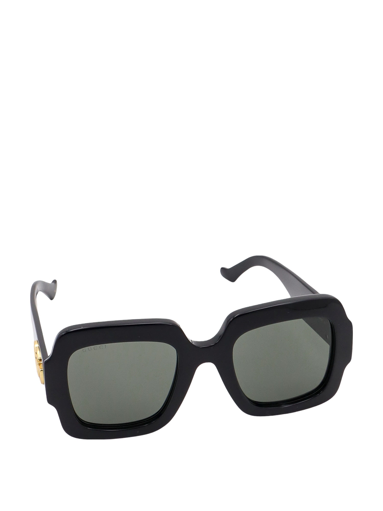 Shop Gucci Doppia G Sunglasses In Black