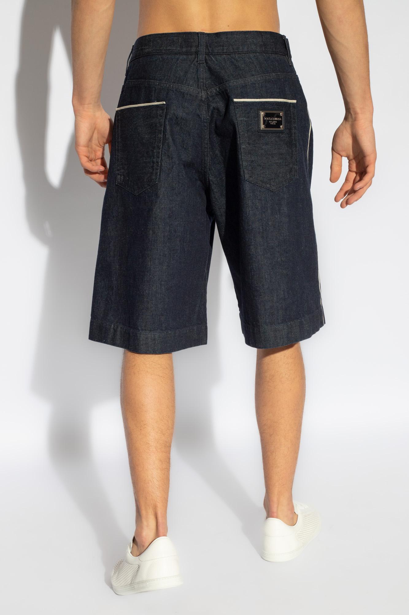Shop Dolce & Gabbana Denim Shorts In Variante Abbinata