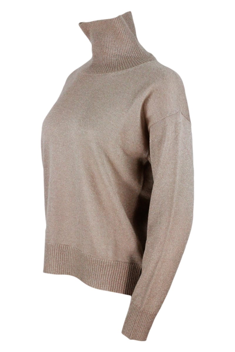 Shop Fabiana Filippi Sweater In Beige