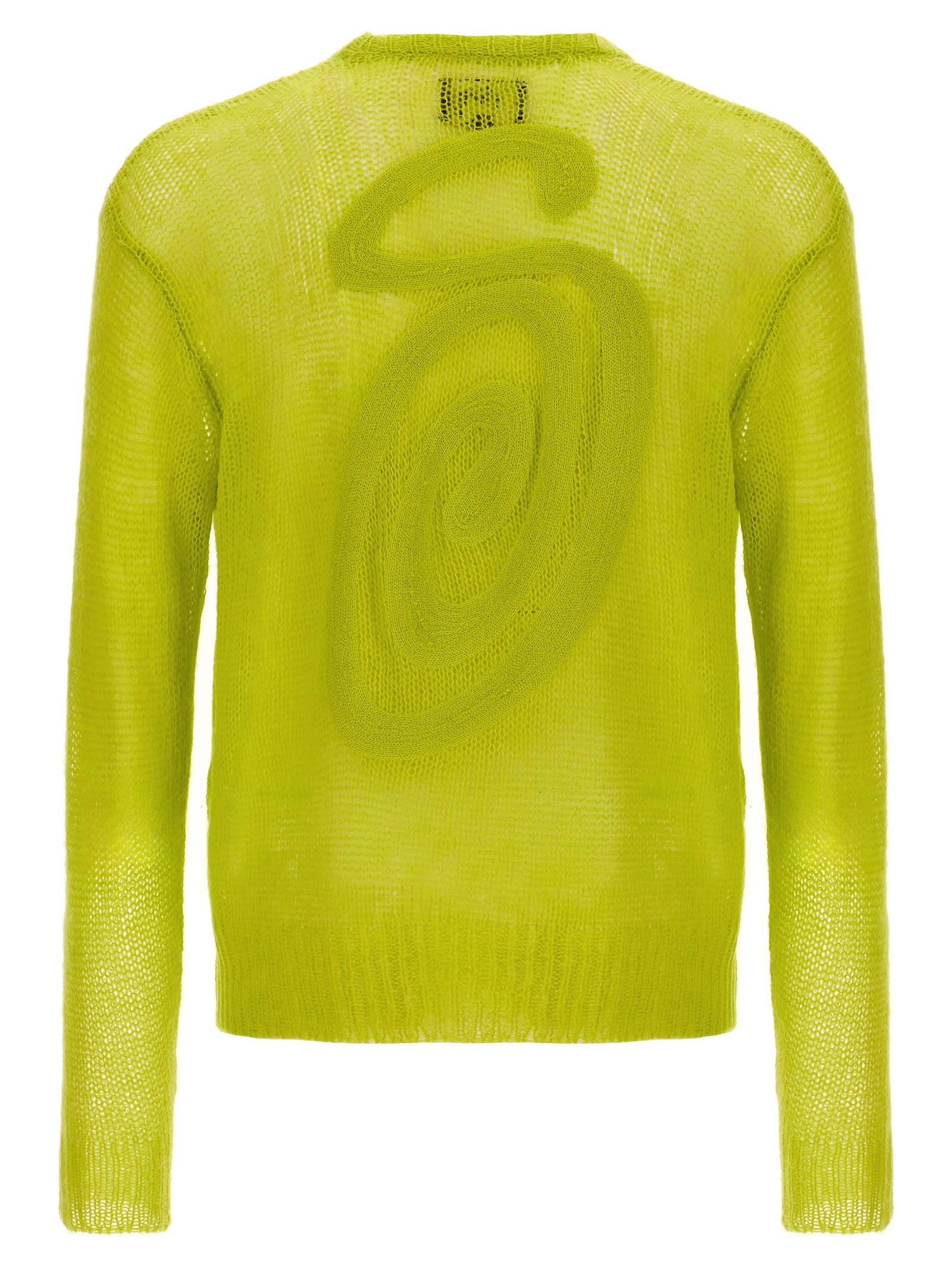 Shop Stussy Loose Sweater In Yellow