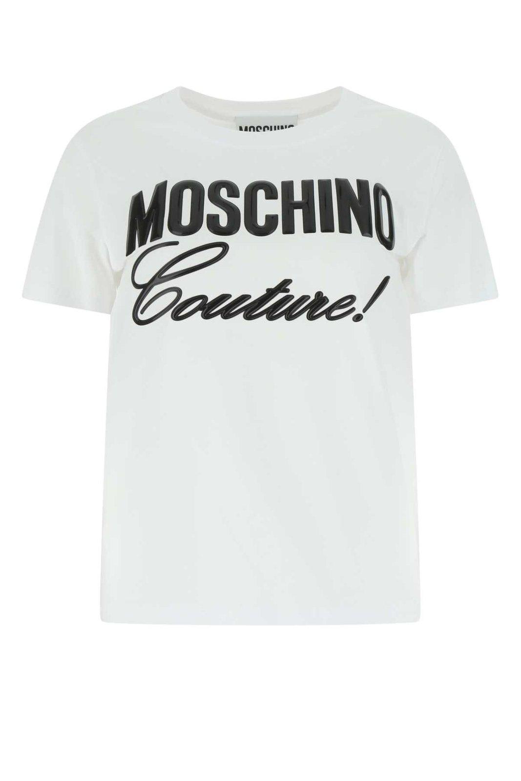 Logo-detailed Crewneck T-shirt Moschino