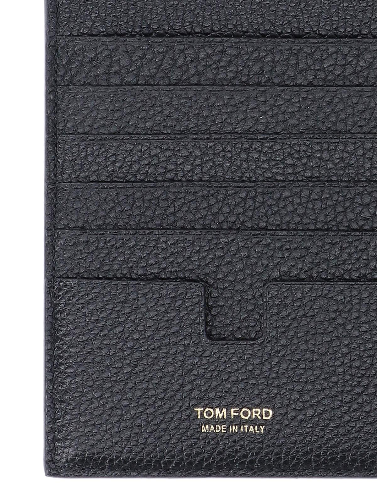 Shop Tom Ford Logo Card Holder In Black