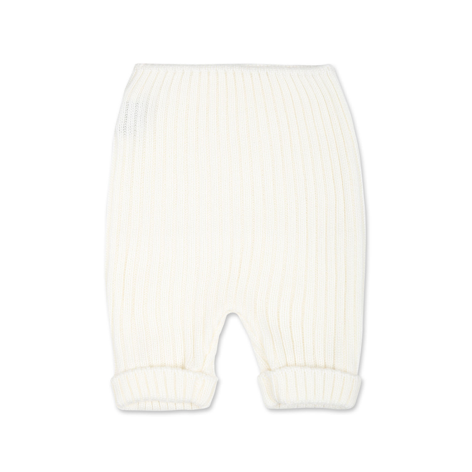 Little Bear White Trousers For Baby Boy In White