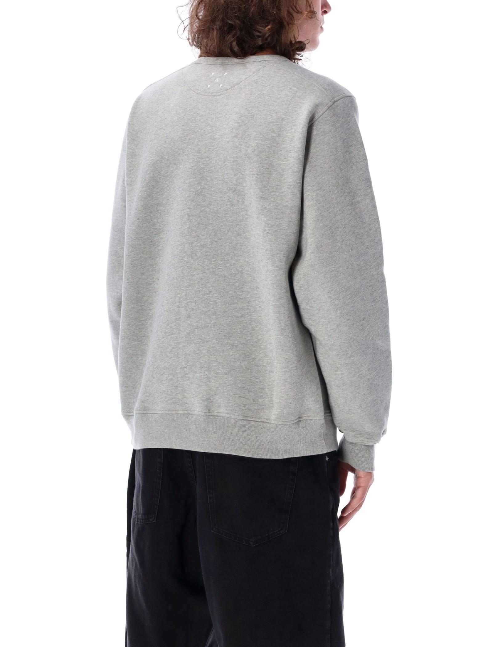 Shop Pop Trading Company Pop Crewneck In Grey Mel