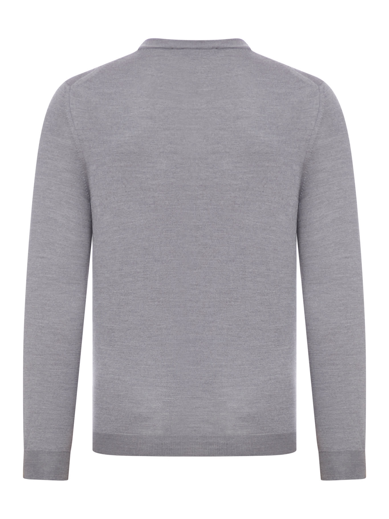 Shop Zanone Sweater In Grey Melange