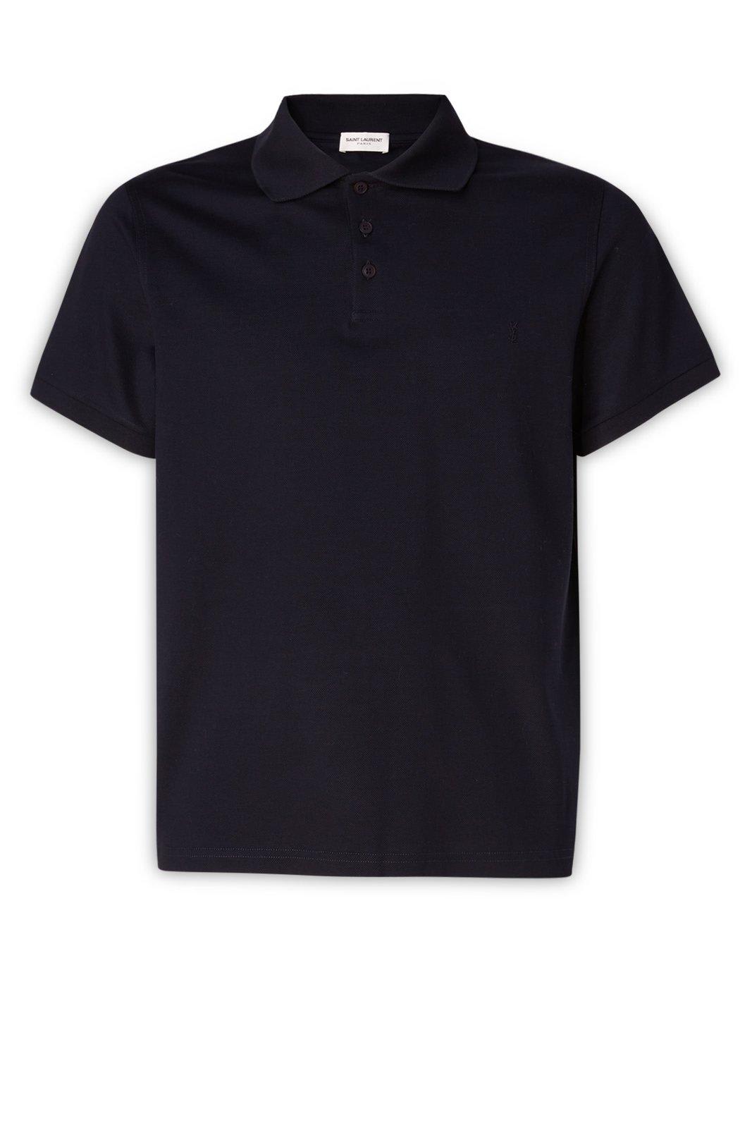 Saint Laurent Buttoned Short-sleeved Polo Shirt