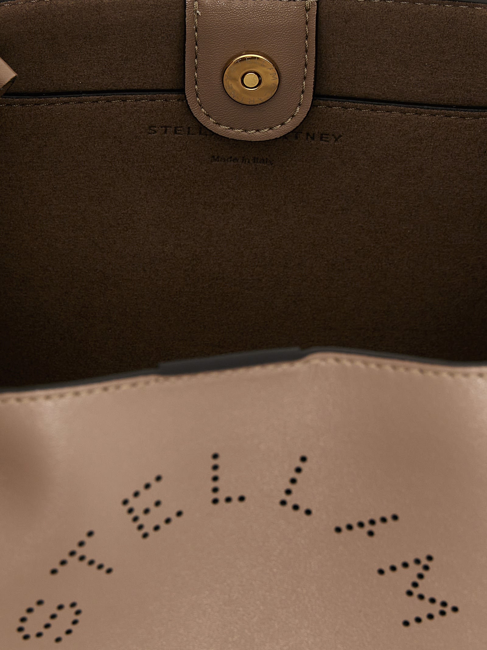 Shop Stella Mccartney Logo Handbag In Blue
