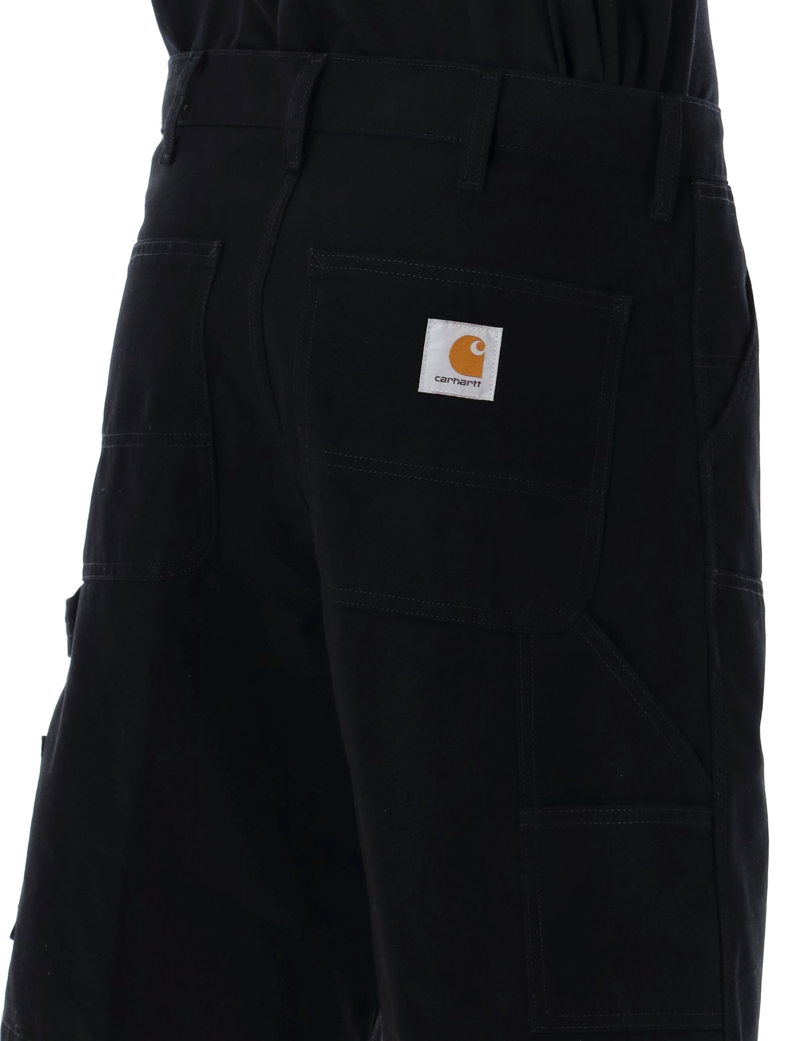 Shop Carhartt Double Knee Short In Black