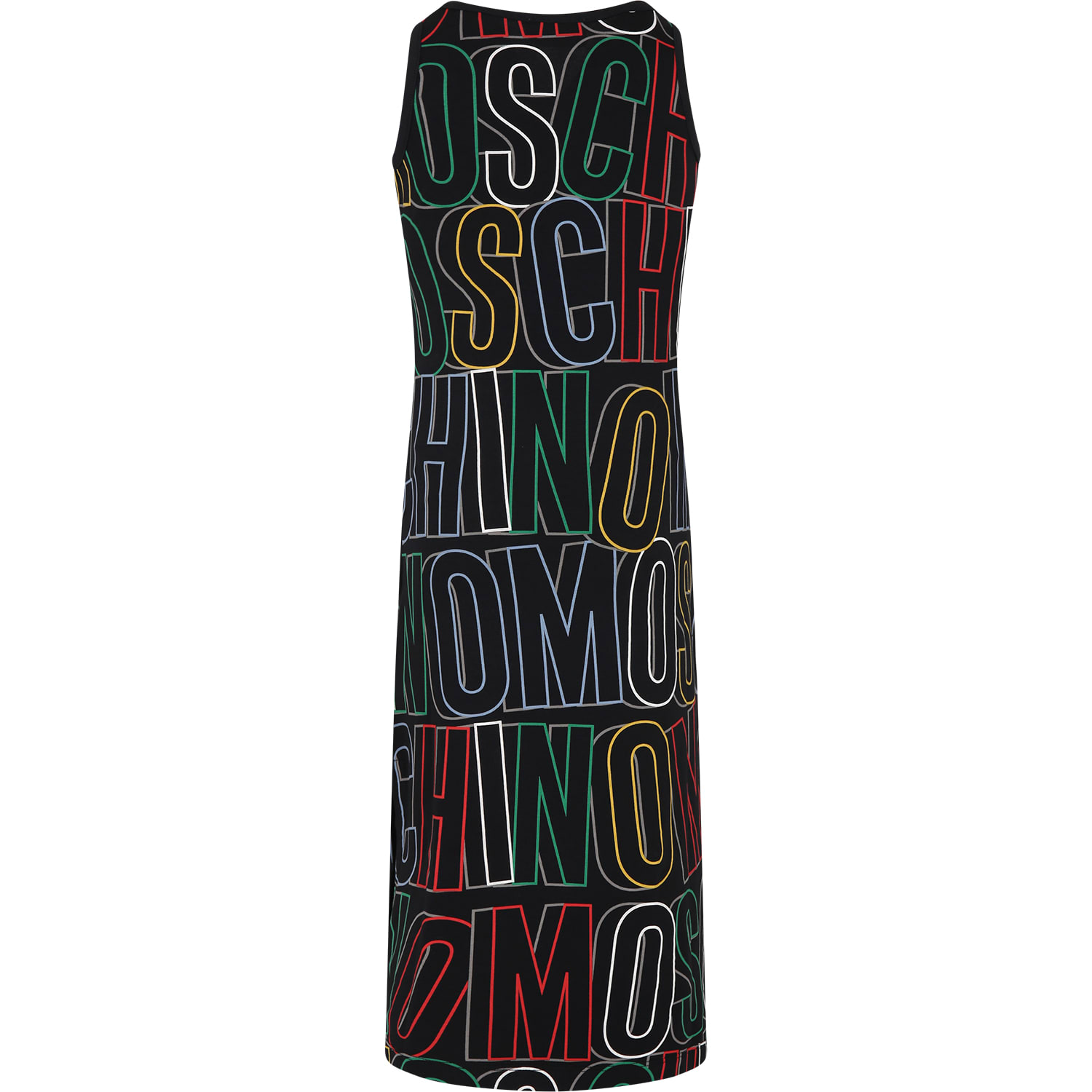 Shop Moschino Black Dress For Girl With Logo