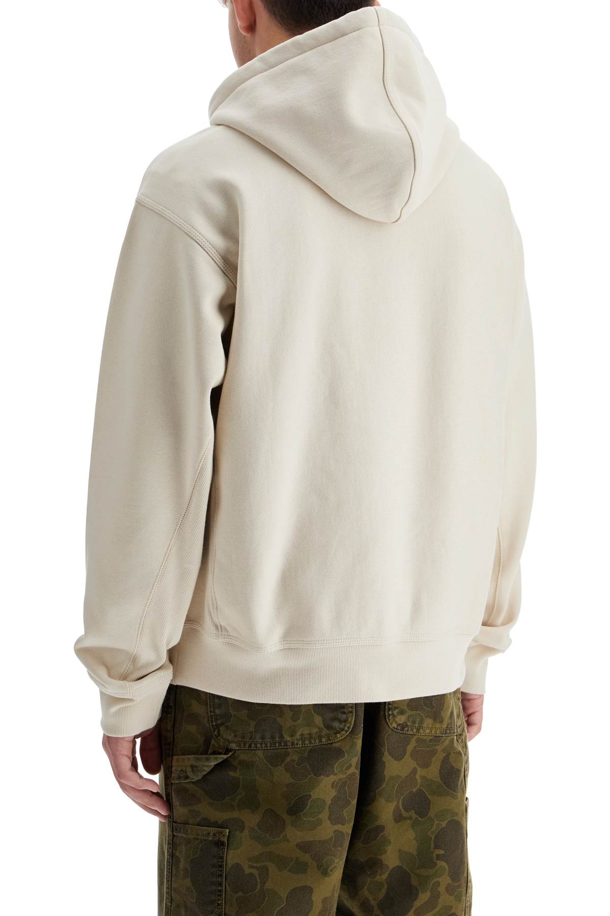 Shop Carhartt American Script Hoodie In Moonbeam (white)