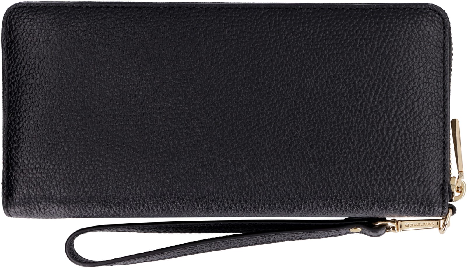 Shop Michael Michael Kors Continental Leather Wallet In Black