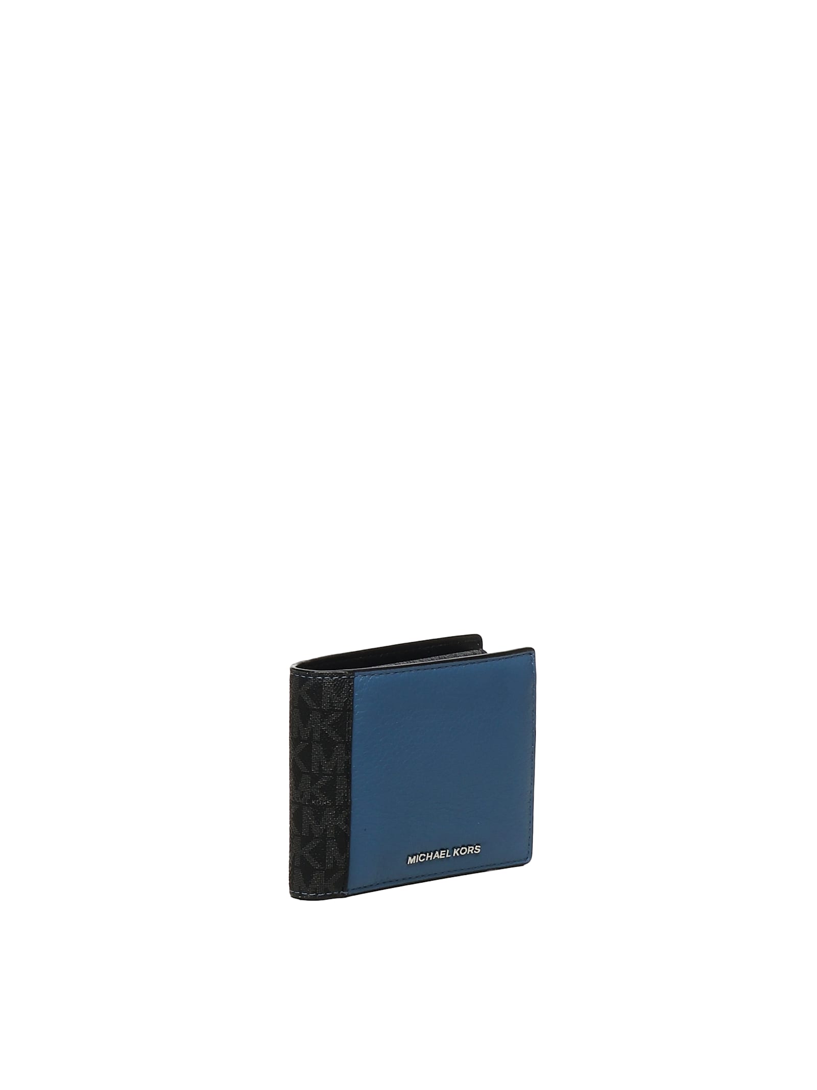 Michael Michael Kors Bifold Wallet In Blue