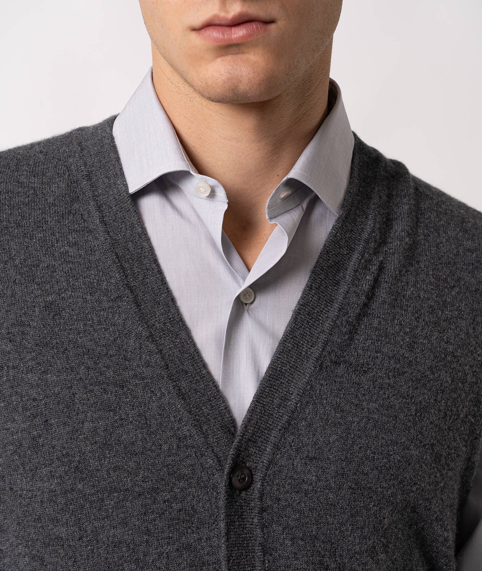Larusmiani Gilet Solden Sweater In Gray