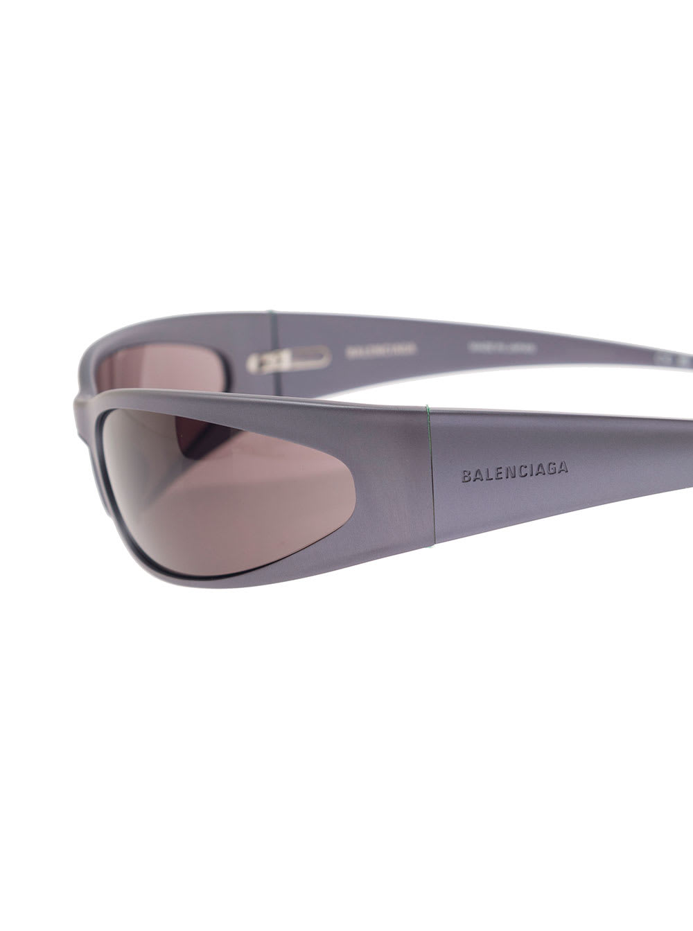 Balenciaga Grey Reverse Xpander 2.0 Rectangle With Logo In Aluminum Woman In 1452