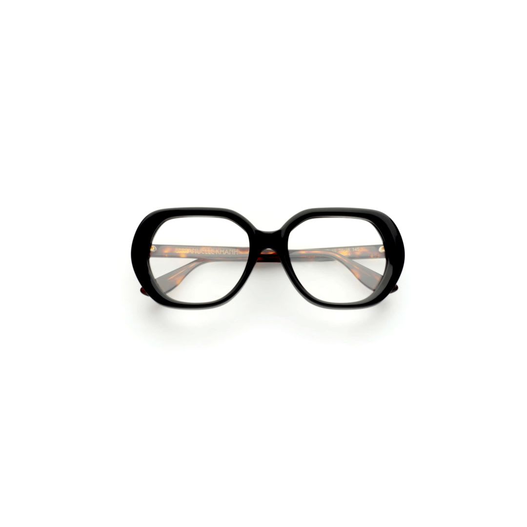 Emmanuelle Khanh Orphee 16-18 Noir - Ecaille Foncee - Fblack And Tortoise In Black And Tortoise
