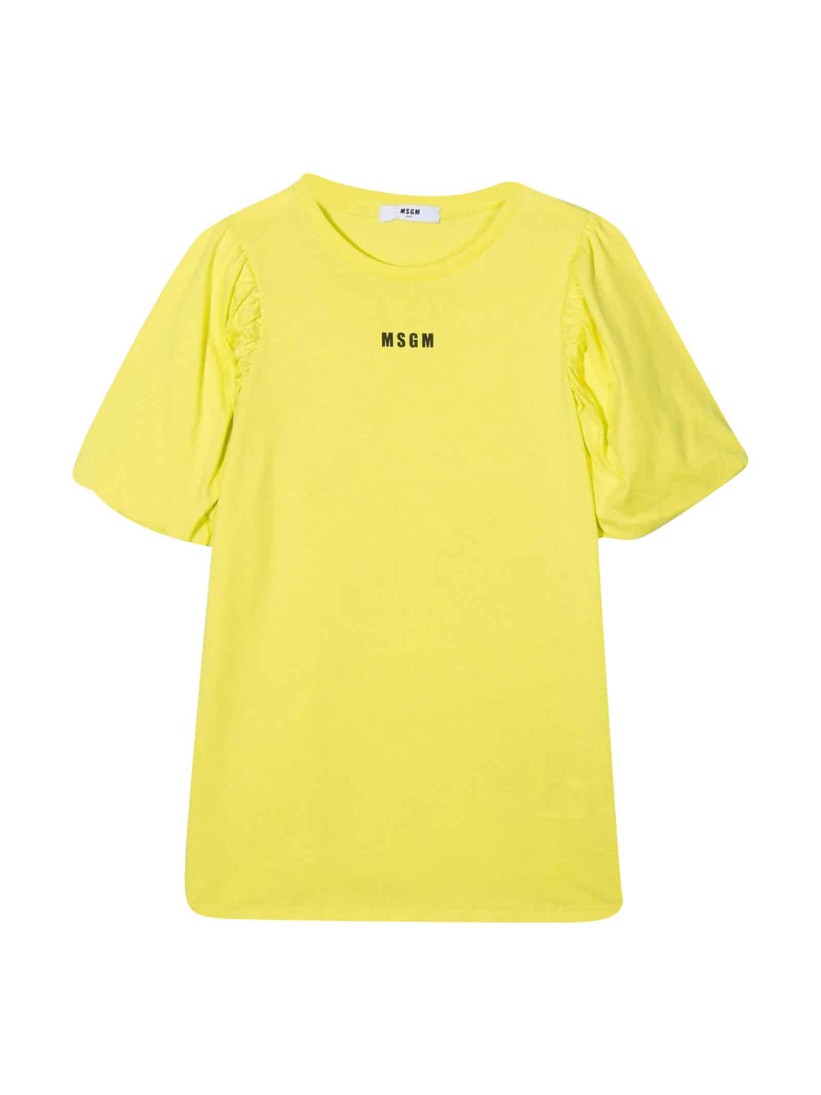 MSGM Girl Yellow T-shirt