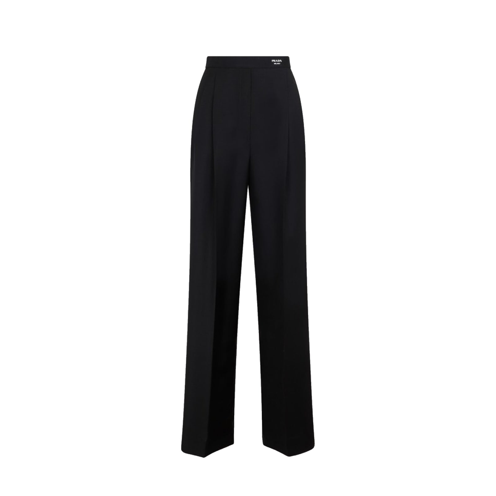 Shop Prada Mohair And Wool Pants In Black