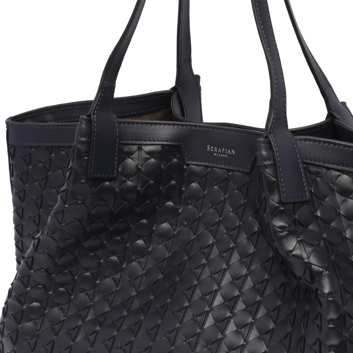 Shop Serapian Secret Mosaico Shoulder Bag In Blue