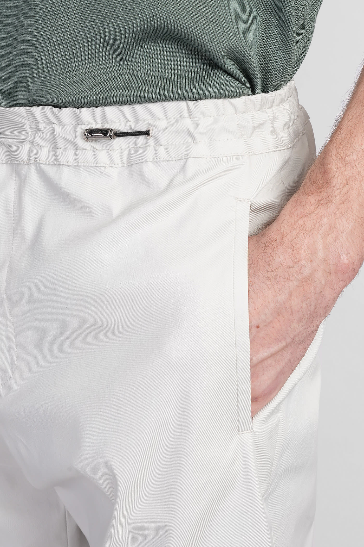 Pt Torino Nu15 Pants In Grey Cotton In Grey