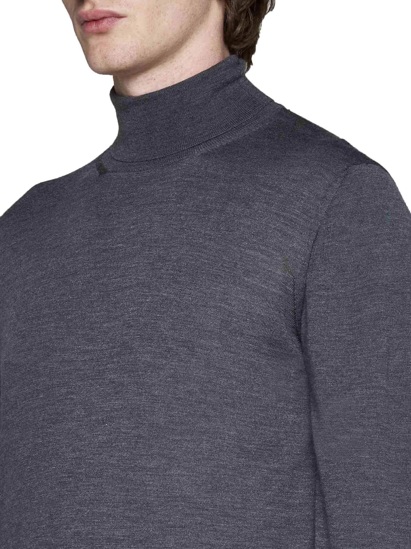 Shop Caruso Sweater In Grey