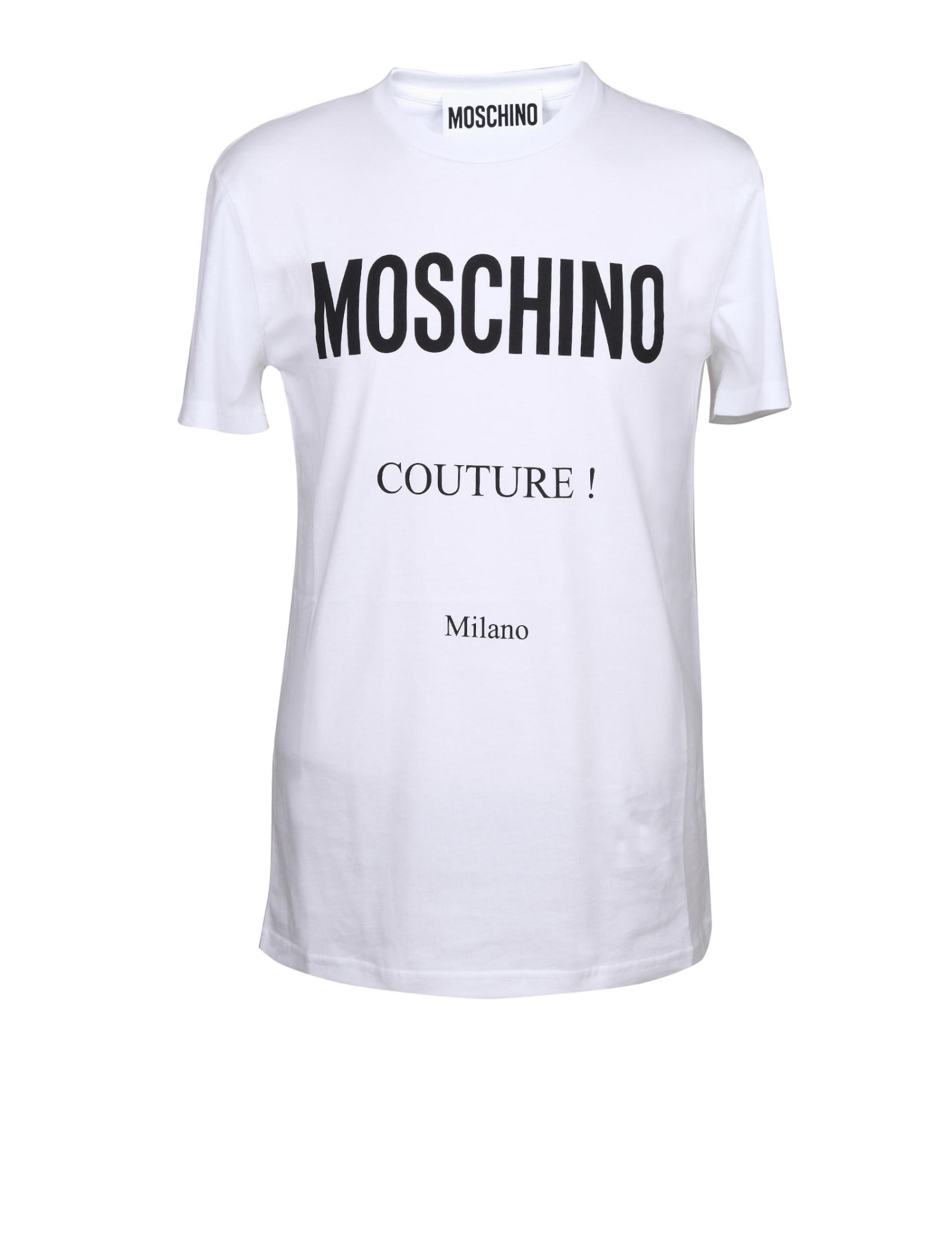 MOSCHINO T-SHIRT COUTURE MILAN IN JERSEY,A07192040 1001