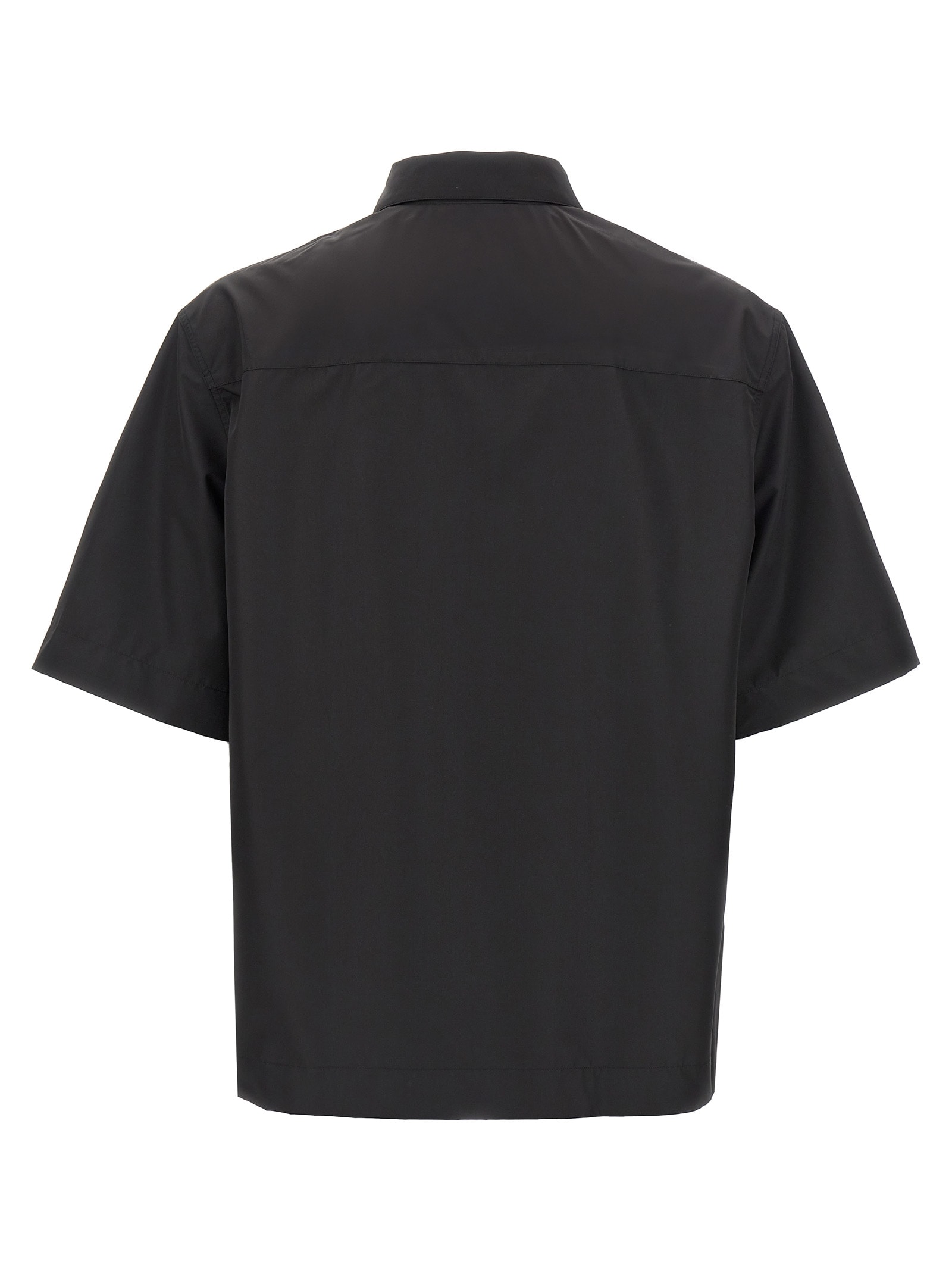 Givenchy Chemise Zippée À Détail 4g In Black