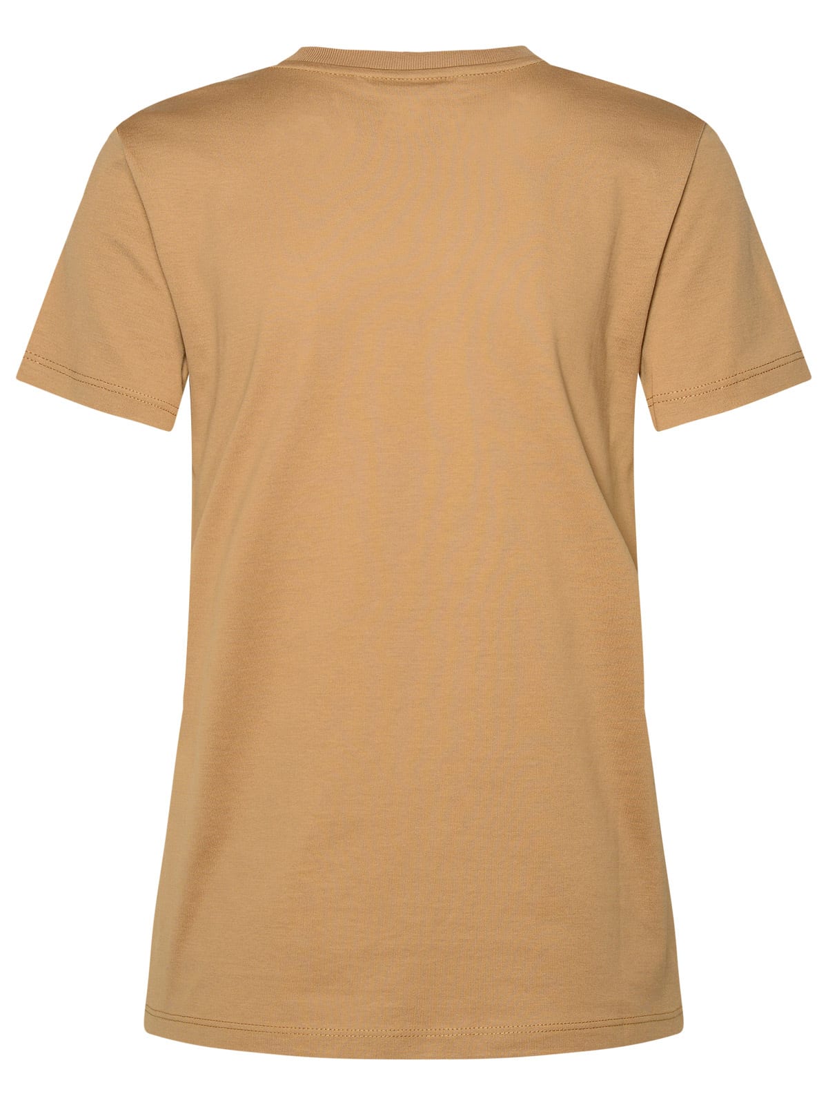 Shop Max Mara Beige Cotton T-shirt In Brown