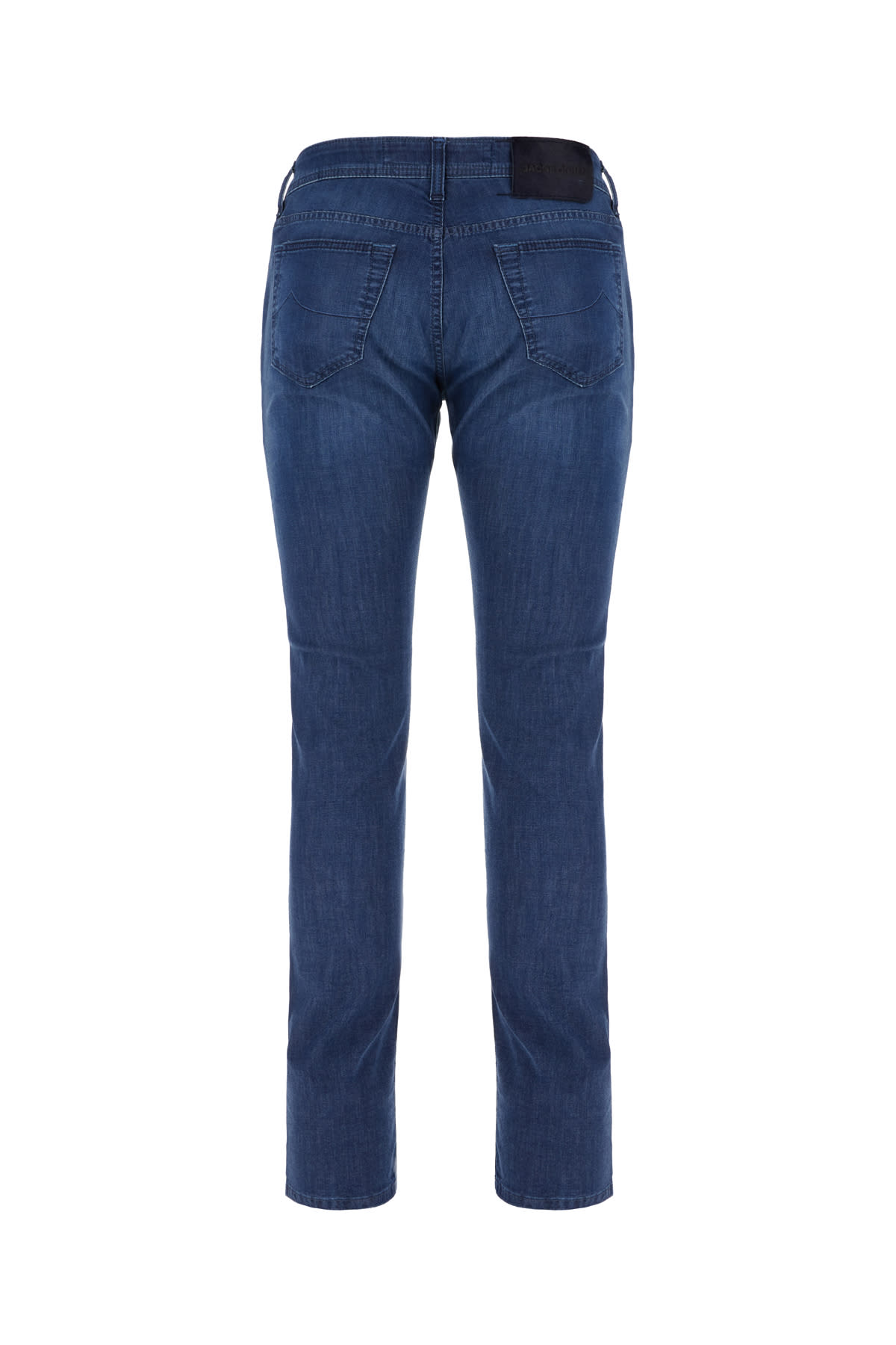 Jacob Cohen Denim Trousers Belt Loops Faded Effect In Blue