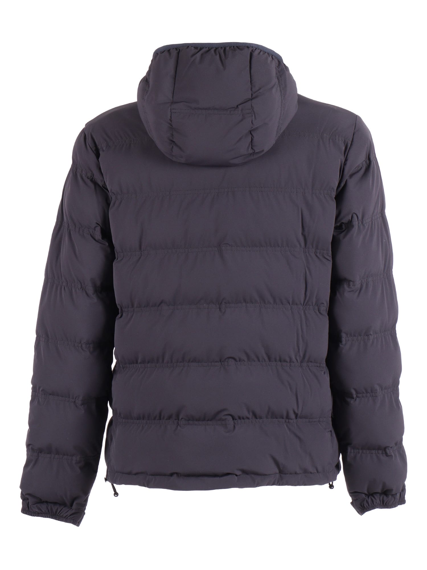 Aspesi Hooded Long-sleeve Jacket In Blue