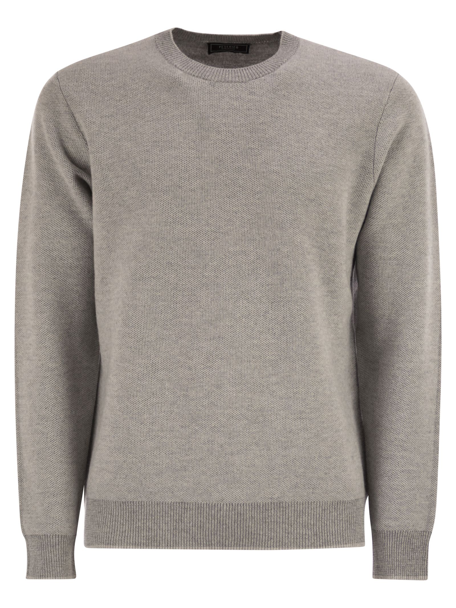 Peserico Wool And Cashmere Jumper In Gray