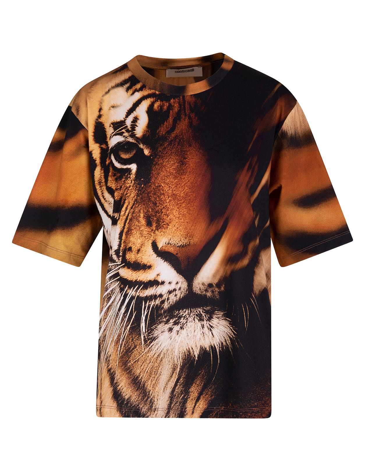 Roberto Cavalli Woman T-shirt With Tiger Print