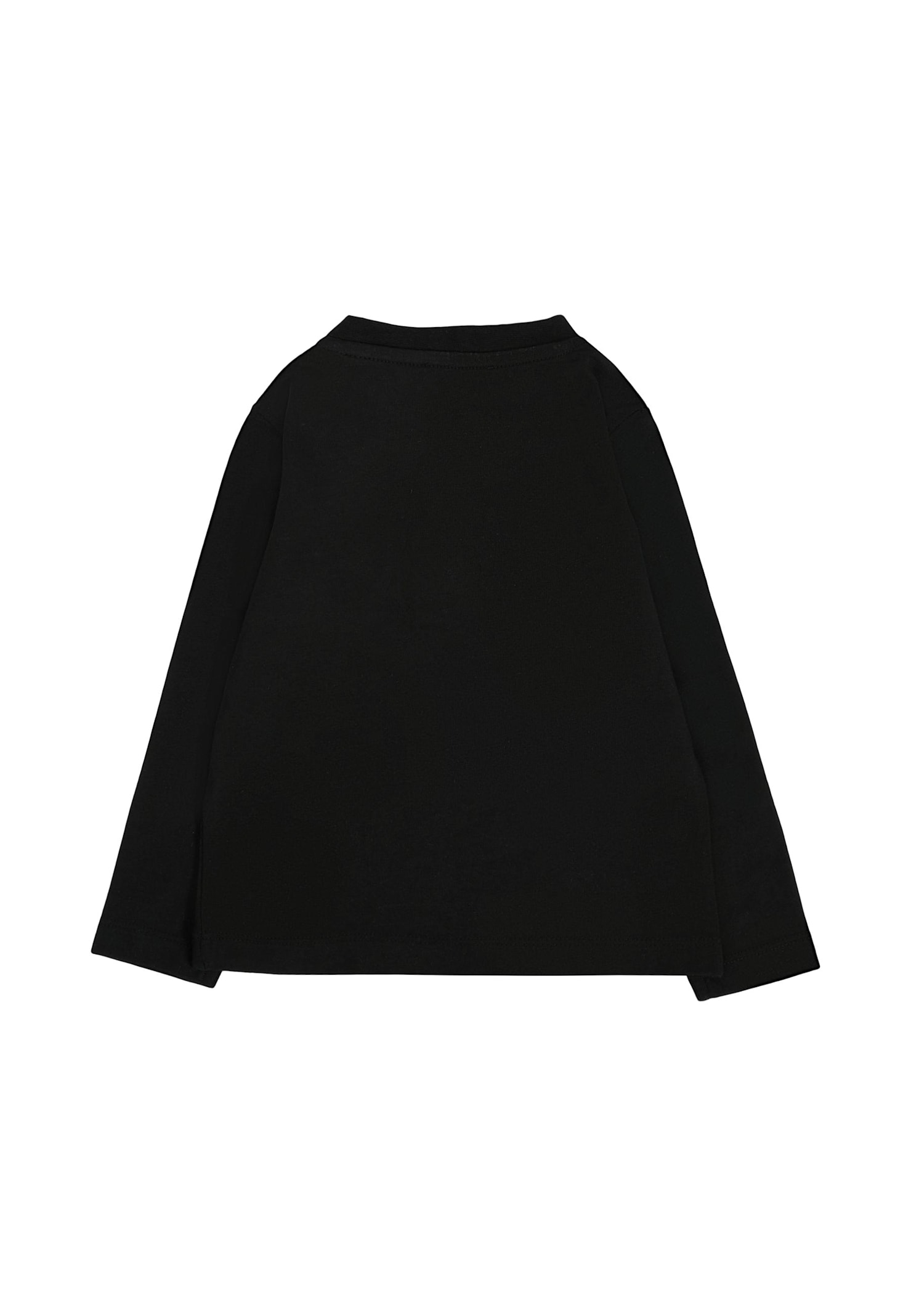 Richmond Black T-shirt For Baby Boy With Logo In Black