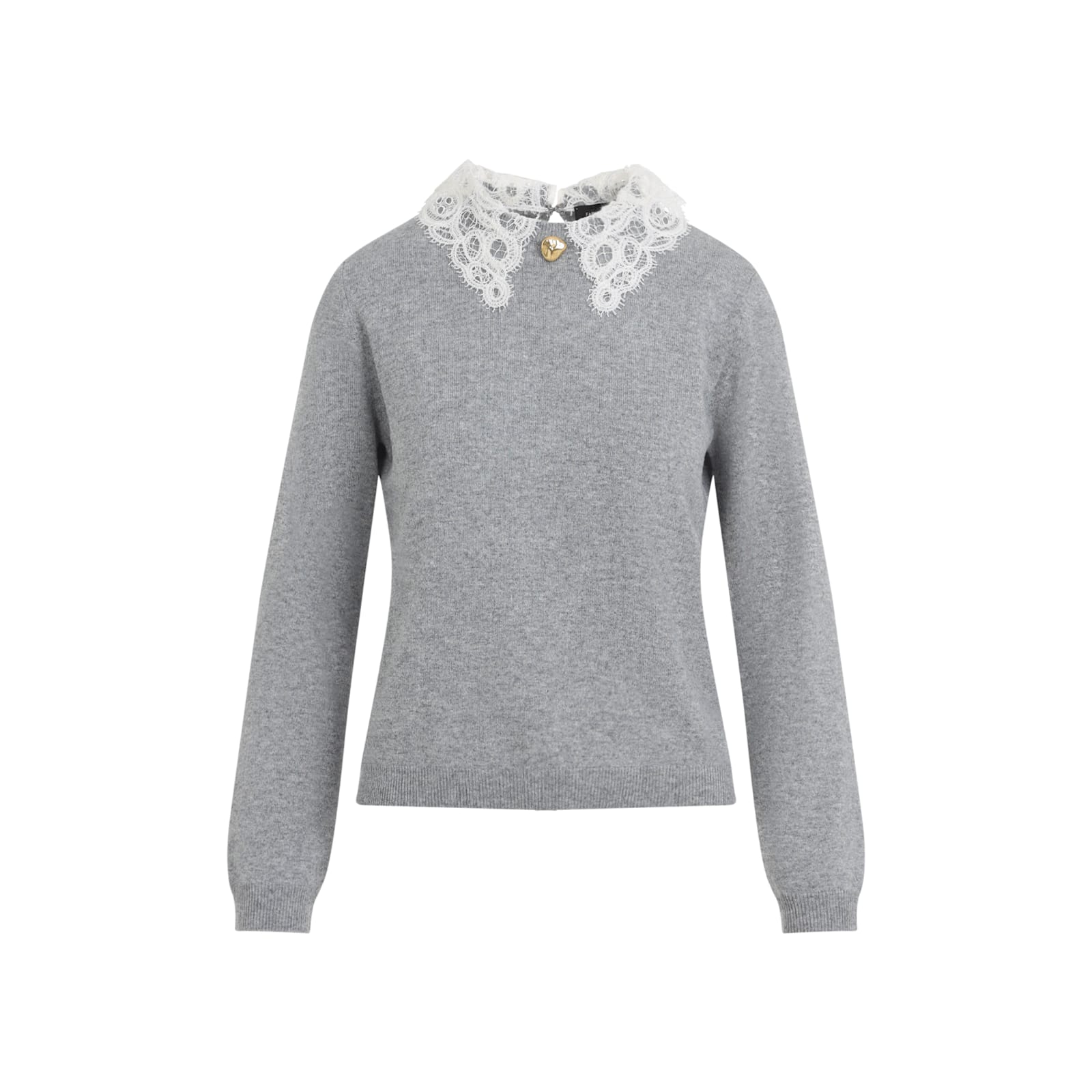 Fabiana Filippi Virgin Wool Pullover In Gray