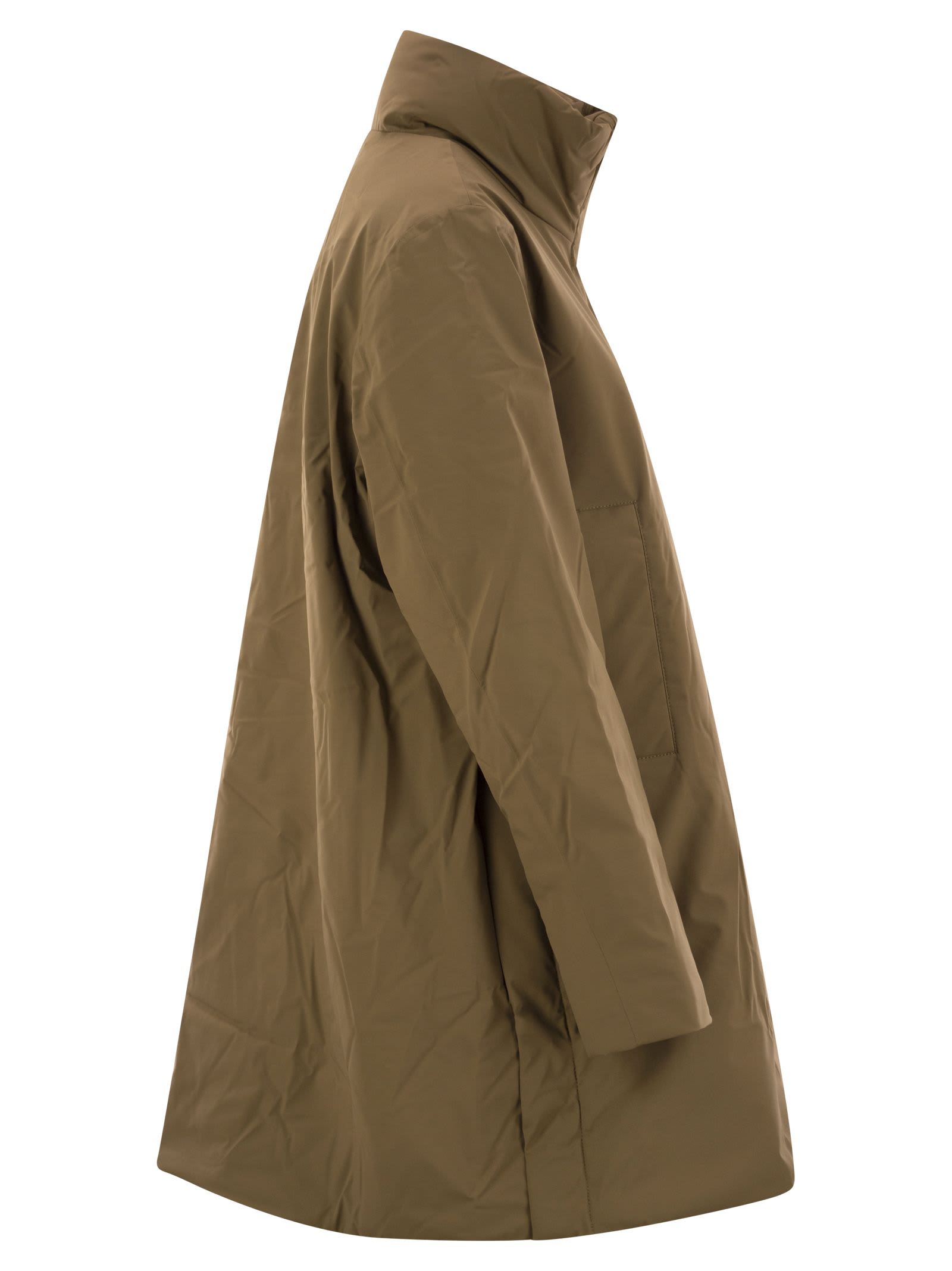 Shop K-way Marla - Padded Jacket With Hood In Camel